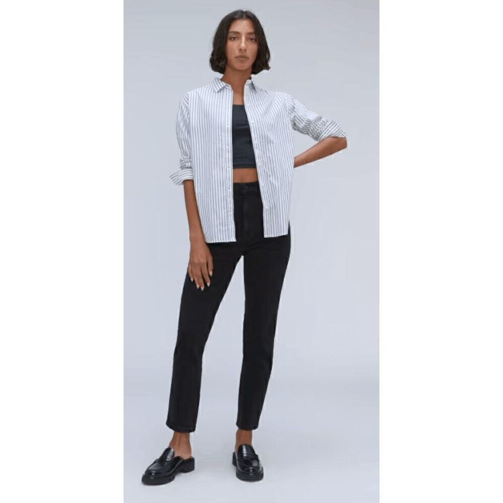 NWT Everlane Coal Cropped High Rise The Original Cheeky Jean Womens Size 33
